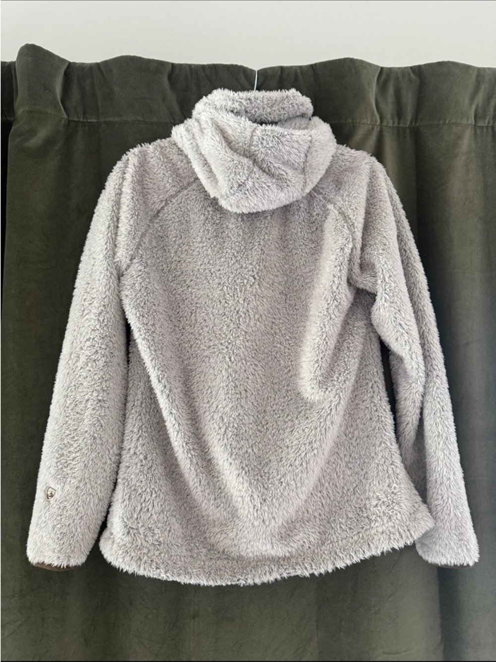 KÜHL Flight Jacket Sherpa Fleece Hooded Jacket Cream Brown Style Size Large - Picture 4 of 10